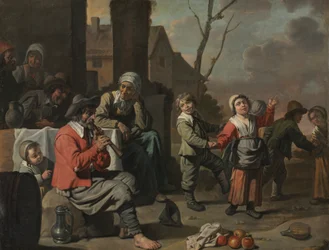 Cercle du Nain - Enfants paysans dansant, années 1650