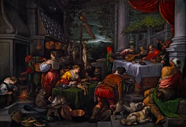 Lazare et le riche, vers 1570