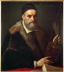 Portrait de Jacopo Bassano da Ponte (peinture sur toile)