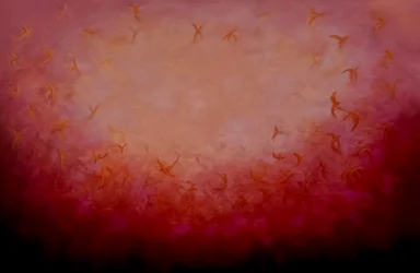 Oiseaux de feu, 2024 (huile sur toile)