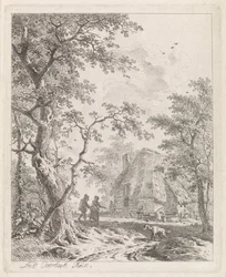 Deux promeneurs près d