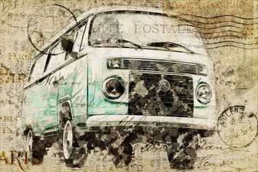 Un van de voyage au charme rétro
