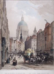 Fleet Street, Londres, vers 1850