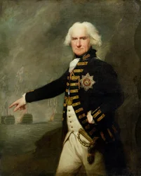 Amiral Lord Bridport (1727-1814) vers 1795