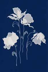Fleurs blanches éthérées