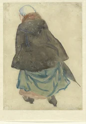 Femme marchant