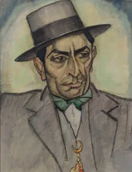 Un homme en costume espagnol, c. 1914