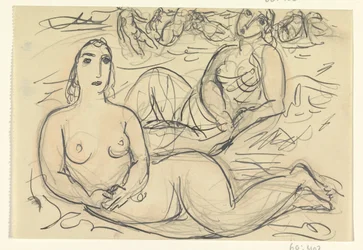 Deux femmes nues dans l