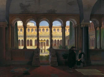 Le cloître de San Giovanni in Laterano à Rome