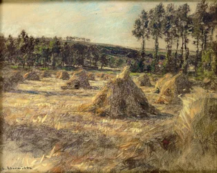 Meules de foin au coucher du soleil, 1906
