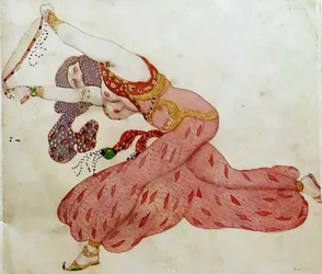 Almée. Projet de costume pour le ballet Shéhérazade de N. Rimsky-Korsakov, 1910