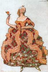Constanza, esquisse de costume pour le ballet d