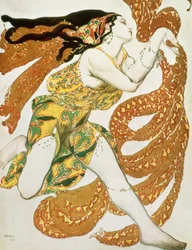 Projet de costume pour une bacchante dans « Narcisse » de Tcherepnin