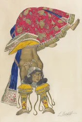 Costume pour le ballet Le Dieu Bleu par R. Hahn, 1912
