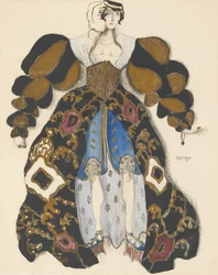 Costume pour le ballet La Légende de Joseph par R. Strauss
