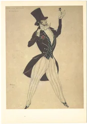 Conception de costume pour le ballet Carnaval de R. Schumann, 1910