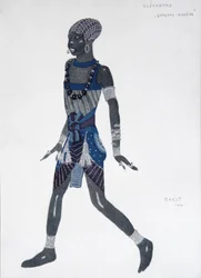 Conception de costume pour le ballet Cléopâtre, 1909