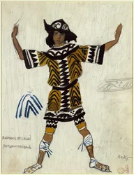 Costume pour le ballet Daphnis et Chloé de M. Ravel