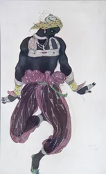 Costume pour le ballet Shéhérazade de N. Rimski-Korsakov, 1910