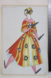 Costume pour le ballet "La Boutique Fantasque" dirigé par Gioachino Rossini