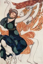 Esquisse de costume pour deux femmes béotiennes, d