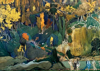 Décor pour le ballet de Debussy « L