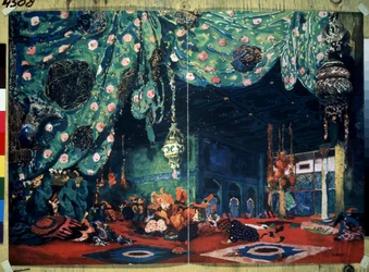 Décor pour le ballet Sheherazade de Nicolas Rimski-Korsakov