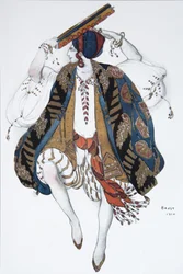 Danse juive. Projet de costume pour le ballet Cléopâtre, 1910