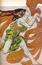 Narcisse : Une bacchante. Costume pour la danse Narcisse, 1911