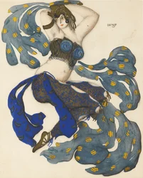 Odalisque. Costume pour le ballet Shéhérazade de N. Rimsky-Korsakov