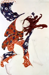 Première Bacchante, costume pour une production de Narcisse de Tcherepnin, 1911
