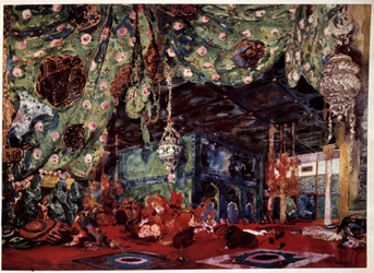 Scénographie par Léon Bakst pour l