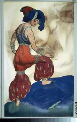 Sultane, costume pour le ballet Sheherazade de Nicolas Rimski-Korsakov