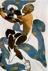 Le Faune Nijinsky, projet de costume pour les Ballets Russes, 1912