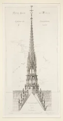 Notre Dame de Paris : Flèche en charpente et plomb