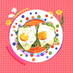 Bloomy Morning Bites, 2025 (numérique)