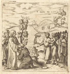 Christ guérissant un sourd