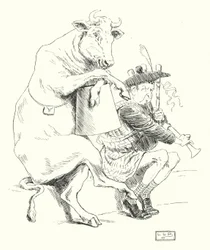 Il y avait un joueur de cornemuse, il avait une vache