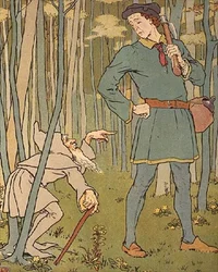 Nous avons rencontré un petit vieil homme. Illustration de L