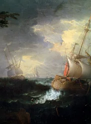 Mer orageuse (détail)