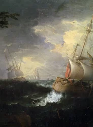 Tempête en mer (détail)