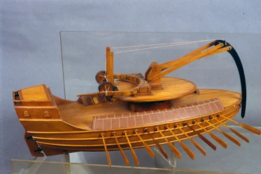 Scorpion, bateau avec éperon. Maquette d