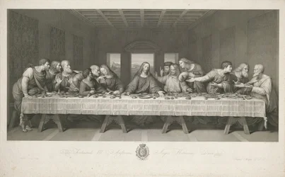 La Cène, dessinée par Teodoro Matteini, gravée par Raphael Morghen