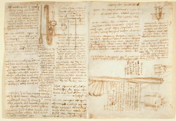 Notes et croquis sur un dispositif hydraulique, du 