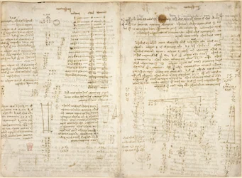 Notes, diagrammes et calculs mathématiques, intitulés 