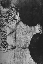 Vue aérienne de la côte italienne, au nord de Terracina, vers 1480