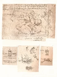 Quatre dessins de représentations allégoriques