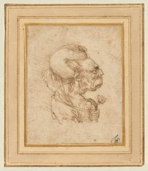Tête grotesque d