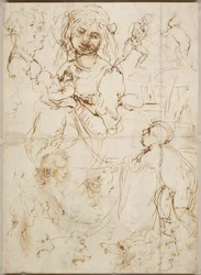 Têtes et figures, vers 1478