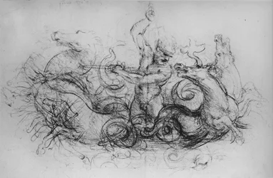 Neptune avec quatre chevaux marins, vers 1480 1945